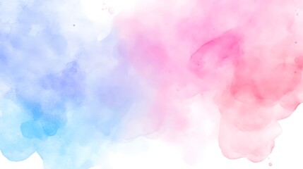 Abstract Watercolor Background   Blue and Pink Swirls