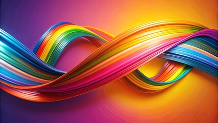 Vibrant Swirls of Color Intertwine in a Fluid Dance of Abstract Design