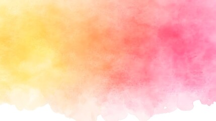 Abstract Watercolor Background  Yellow Pink Orange Gradient  Pastel Color  Soft   Blending  Hand painted  Design Element