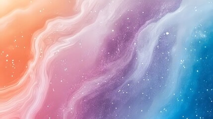 Fototapeta premium Abstract Colorful Galaxy Background with Stars and Swirling Nebulae