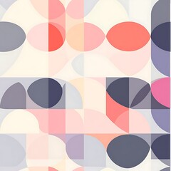 Subtle Pastel Minimalist Grid Pattern Design