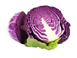 Obraz premium a cut up cabbage and a half cut up cabbage