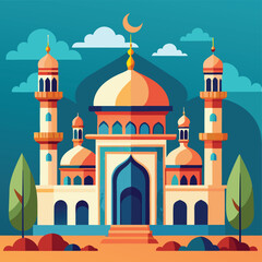 Eid alfitr Eid Mubarak Decorative Festival Element Vector illustration