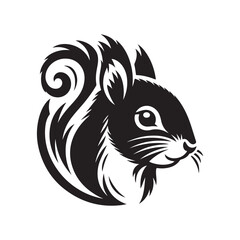 Obraz premium Squirrels of the World: Indigenous to Americas, Eurasia, Africa, and Beyond. Squirrel silhouette