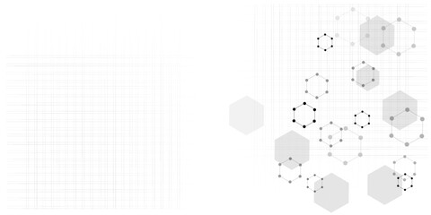 Vector illustration of hexagons pattern, Creative idea for medical, technology or science design.