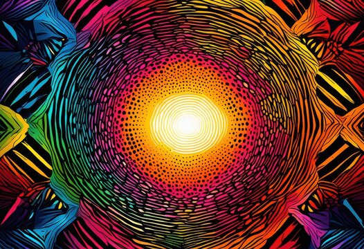 vibrant dynamic halftone patterns featuring colorful contrast eye catching artistic creations, abstract, balance, bold, circles, composition, creativity