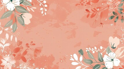 Soft and Simple Design on Light Red Background: A Delicate and Appealing Vision. Admire the Grace and Creativity.