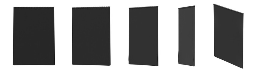 black blank pages sketch book