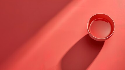 Soft and Simple Design on Light Red Background: A Delicate and Appealing Vision. Admire the Grace and Creativity.