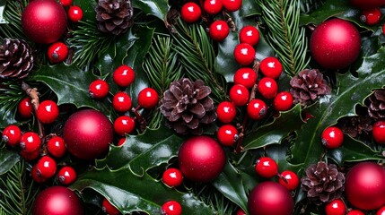 Holiday Greetings, Use the image as a Christmas card or a festive email template.