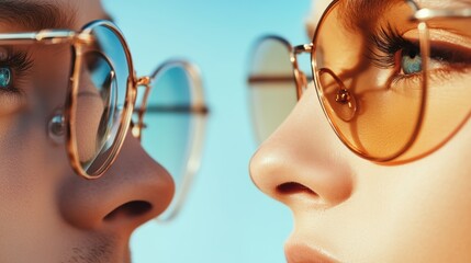 A person wearing designer glasses as a statement piece for a special occasion, emphasizing the elegance and prestige of luxury eyewear.