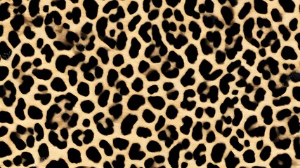 Fototapeta premium leopard print real hair brown background fashion design