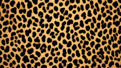 leopard print real hair brown background fashion design