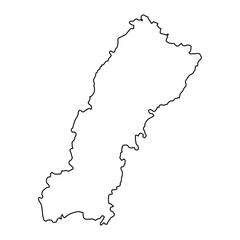 Obraz premium Multan district map, administrative division of Pakistan. Vector illustration.