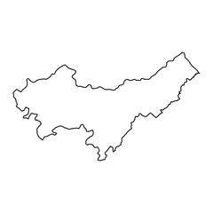Fototapeta premium Sheikhupura district map, administrative division of Pakistan. Vector illustration.