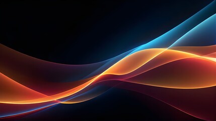 Fototapeta premium Elegantly futuristic abstract backdrop with flowing lines