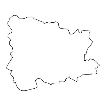 Chakwal district map, administrative division of Pakistan. Vector illustration.