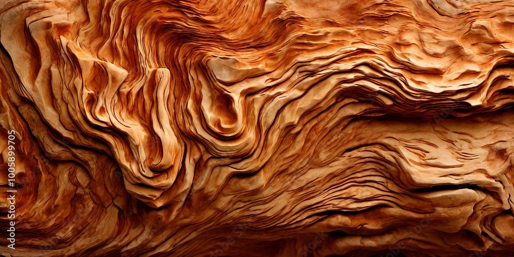 Poster the image is of a piece of wood with a very rough texture