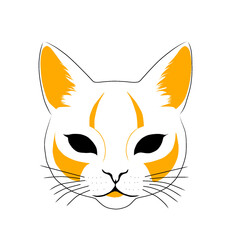 orange cat vector illustration