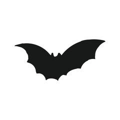Bat halloween doodle hand drawing isolated background. Vector illustration