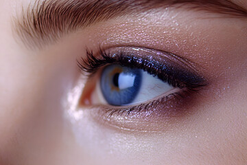 Obraz premium Close up of eye shadow makeup