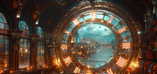 Obraz premium Surreal mystical fantasy artwork. impossible art