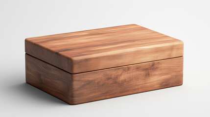 wooden box with smooth finish and natural grain, perfect for storage or decorative purposes. Its elegant design adds touch of warmth to any space.