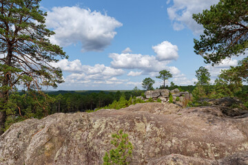 J.A Martin and Cailleau rock in Fontainebleau massif