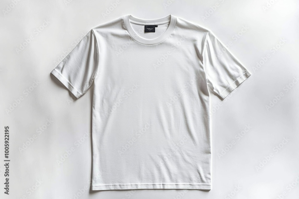 Wall mural White Tshirt Mockup Isolated created with Generative AI