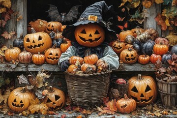 Halloween holiday background