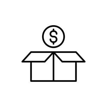 recommend clip art: Donation outline icons, minimalist vector illustration ,simple transparent graphic element .Isolated on white background