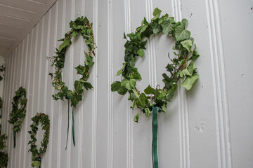 wreath on the wall