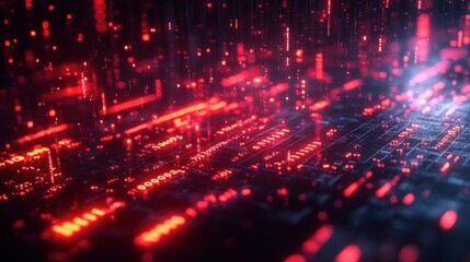 Obraz premium Digital Data Flow