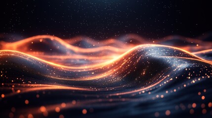 Abstract Glowing Landscape