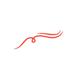 red swish line element