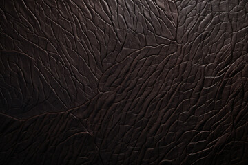 Processed collage of dark leather surface texture. Background for banner, backdrop or texture