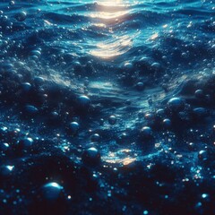 Fototapeta premium Deep blue sea texture