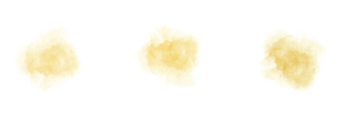 Watercolor splash. Set of dark cyan watercolor splashes on a white background. Dark cyan watercolor texture. Watercolor splatter stains artistic vector used as an element in the decorative design.