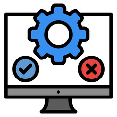Testing Suite Icon Element For Design