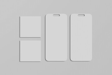 Blank social media mockup