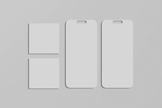Blank social media mockup