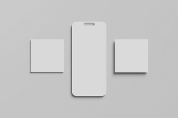 Blank social media mockup