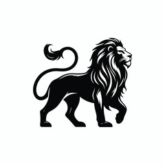 lion silhouette illustration
