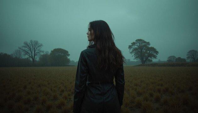Mystical glowing blue sphere on beach at sunset with rocky coastline - Powered by Adobe