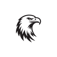 Eagle Head Abstract Design - Ideal for Labels, Mascots, and Emblems.