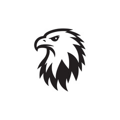 Eagle Head Abstract Design - Ideal for Labels, Mascots, and Emblems.