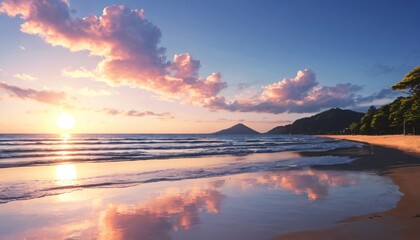 anime japan summer background