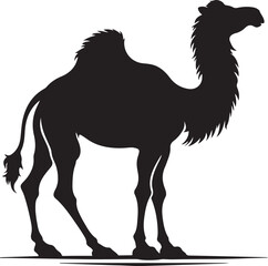 Fototapeta premium Camel Silhouette Illustration - Vector Icon of a Camel. Vector illustration.