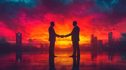 Fototapeta premium business partnership illustration