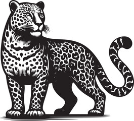 Vector Leopard Icon - Representing Hunter and Bravery.